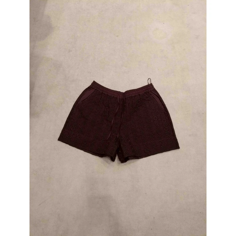 Pinko Liz Short Sangallo Brown Cotton - Women