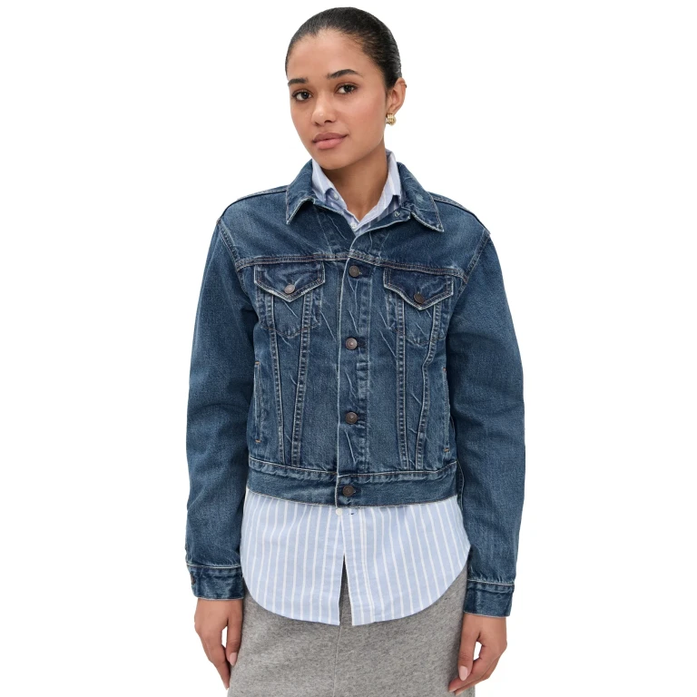 Polo Ralph Lauren 3x1 Rigid Denim Classic Trucker Jacket Meuse Wash L