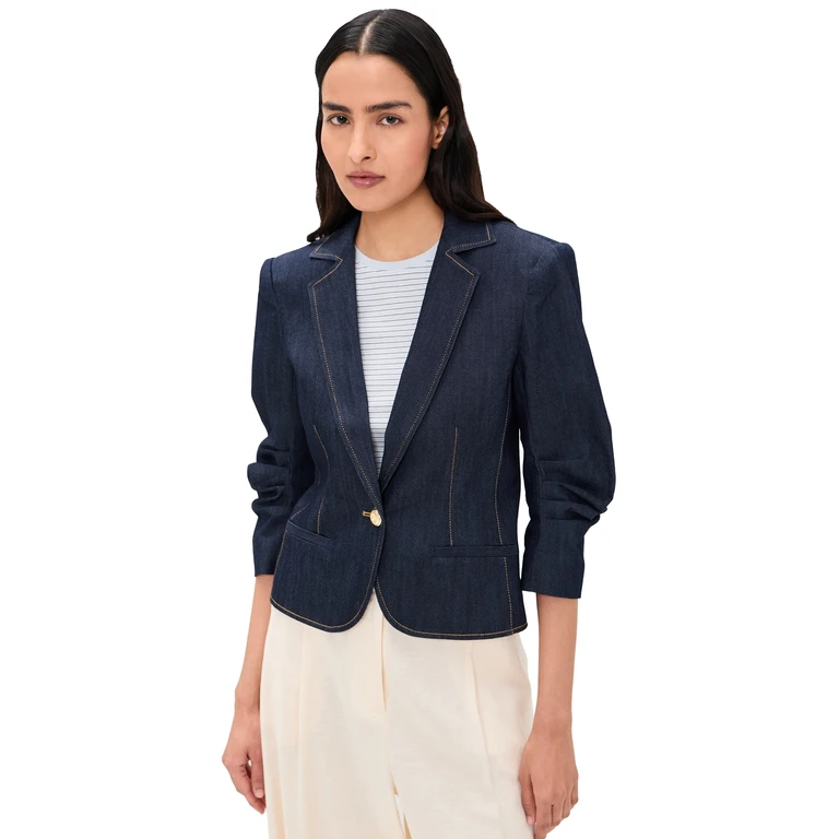 Cinq à Sept Petit Denim Khloe Blazer INDIGO 14