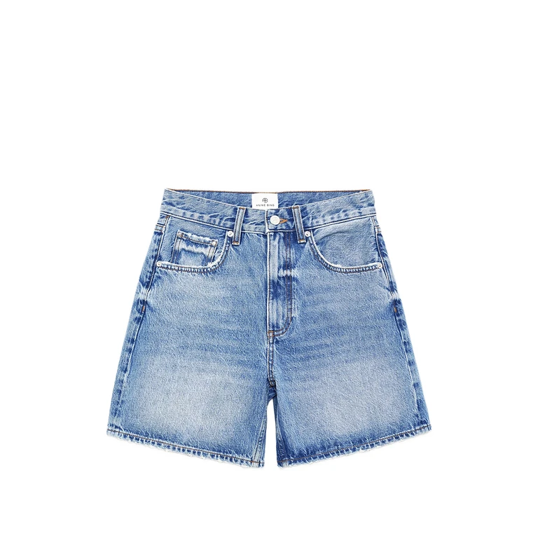 Anine Bing Logo-patch Shorts