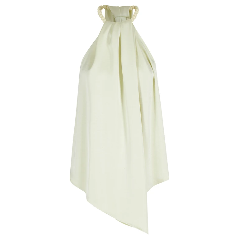 Isabelle Blanche Top Yellow & Orange Poliestere - Women