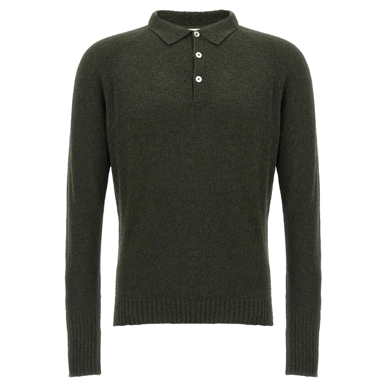 Ma'ry'ya Bouclé Cotton Polo Shirt (YPK001C4)
