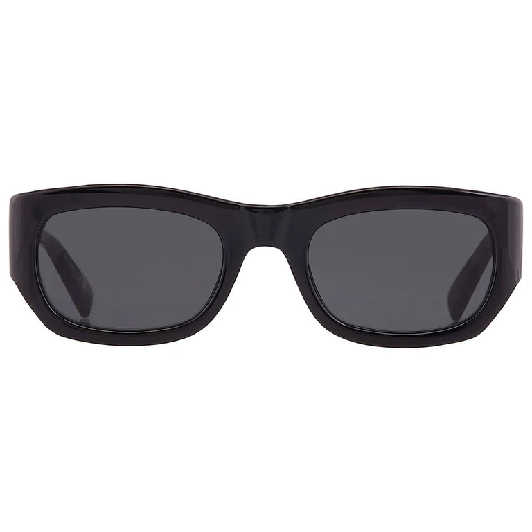 Saint Laurent Dark Grey Rectangular Ladies Sunglasses SL 713 001 53