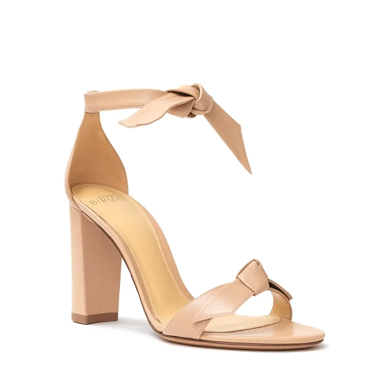 Alexandre Birman Women's Clarita Ankle Tie High Block Heel Sandals