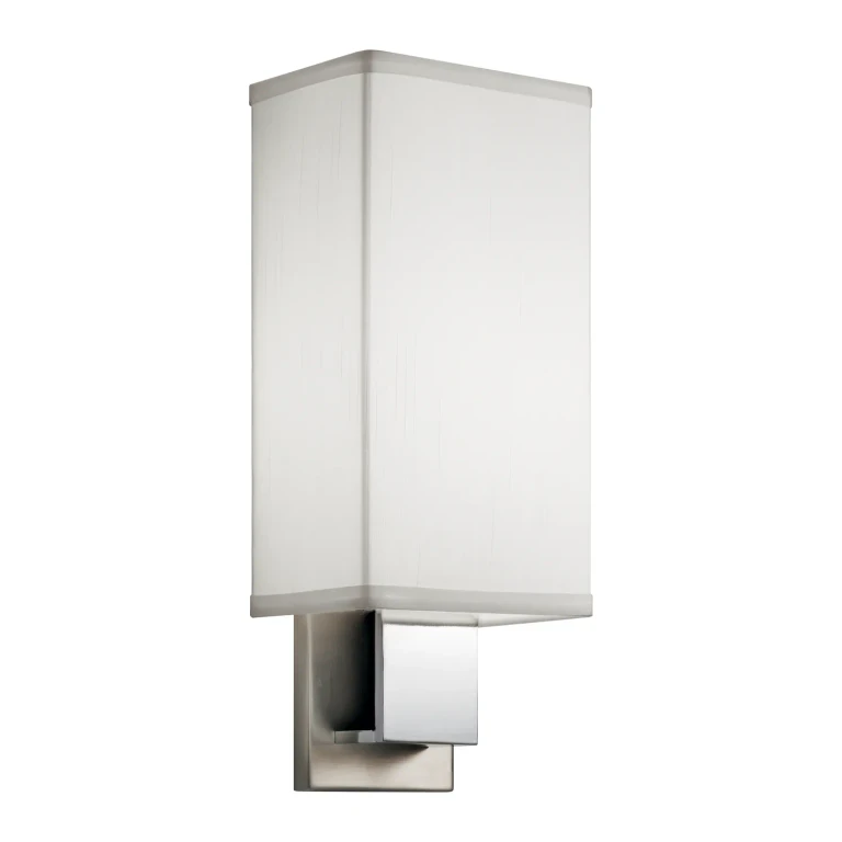 Brushed Nickel & Chrome LED Wall Sconce