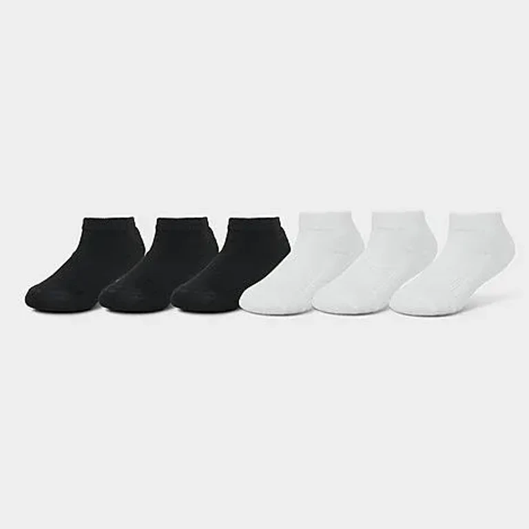 Kids Toddler Sonneti Low Cut Socks (6-Pack) in White/Black