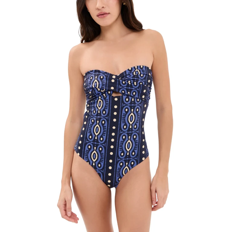Johanna Ortiz Lastly One Piece Navy/Ecru S
