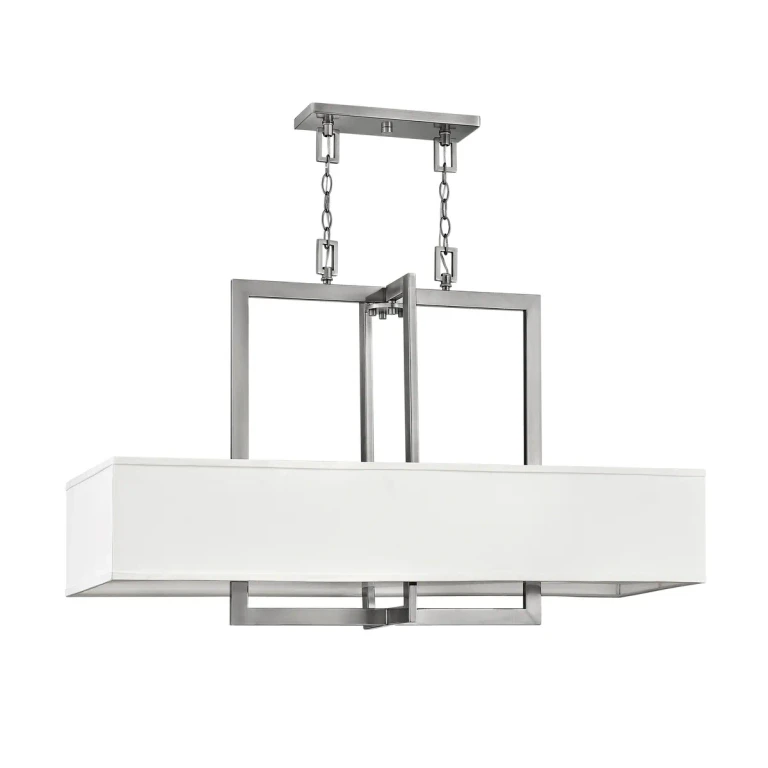 Antique Nickel LED Chandelier from the Hampton Collection