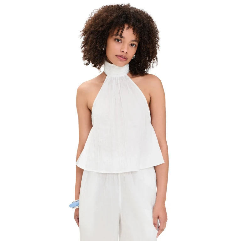 The Line by K Tess Top White XS