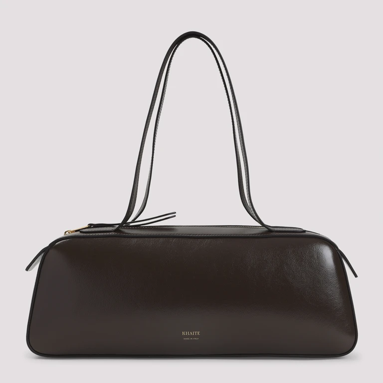 Khaite Simona Shoulder Bag Brown Calf Skin - Women