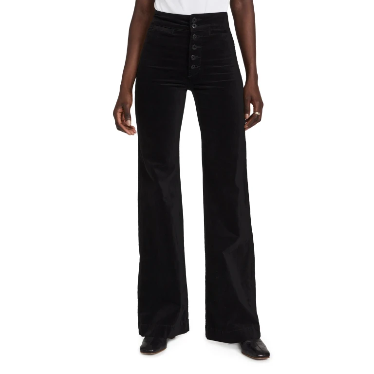 ASKK NY Brighton Wide Leg Corduroy Pants Safari Green 25