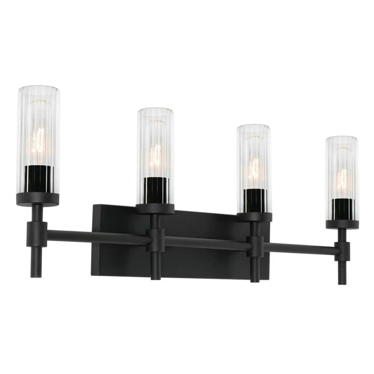 Black Bathroom Vanity Light from the Huntington Collection
