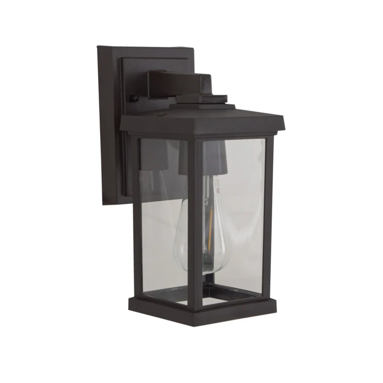 Bronze One Light Outdoor Lantern from the Resilience Lanterns Collection