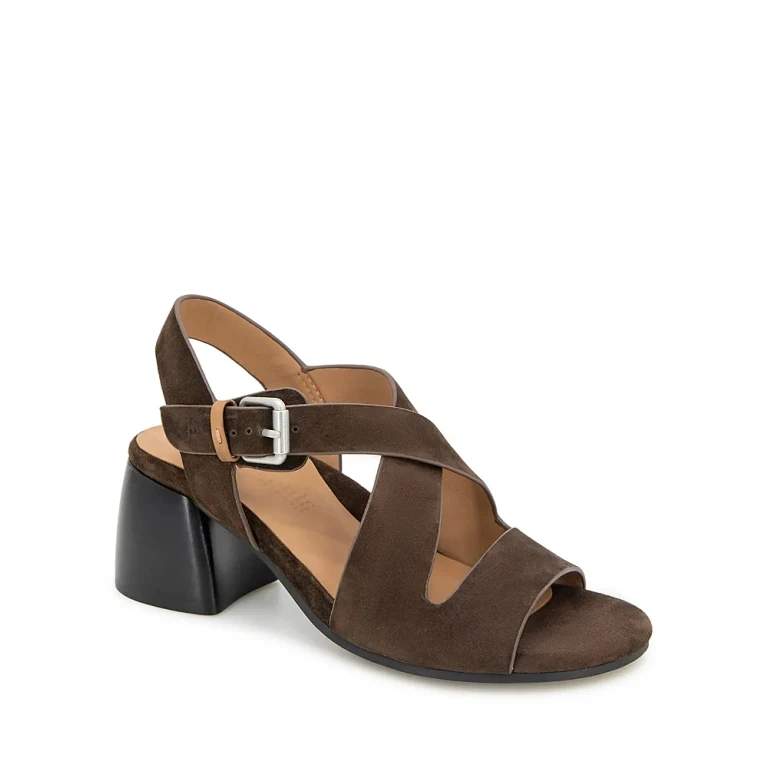 Gentle Souls by Kenneth Cole Women's Mela Brown Suede Sandals