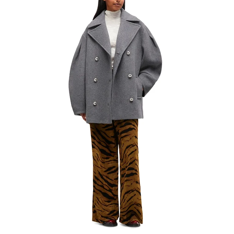 Ganni Oversized Peacoat