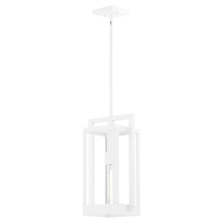 White One Light Pendant from the Marco Collection