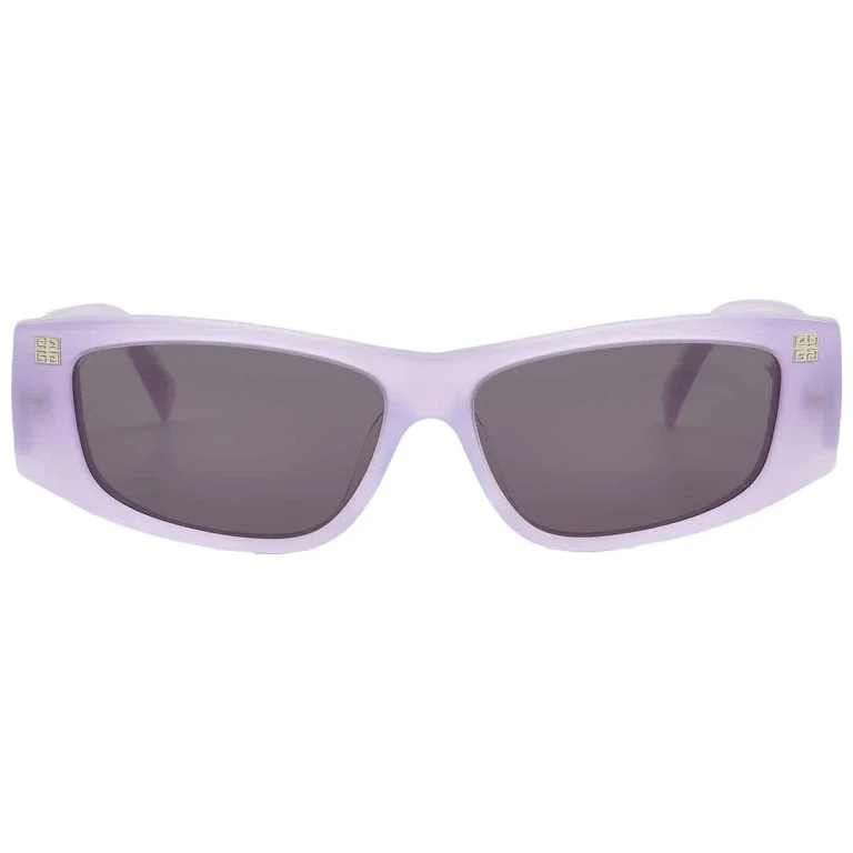 Givenchy Dark Grey Rectangular Ladies Sunglasses GV40048F 78A 56