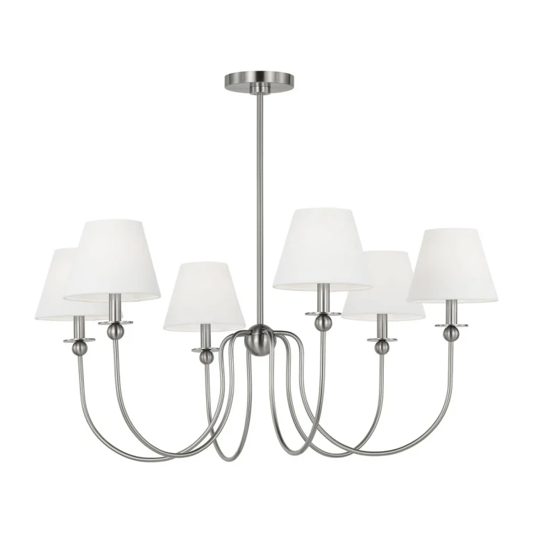 Brushed Nickel Chandelier from the Elsay Collection