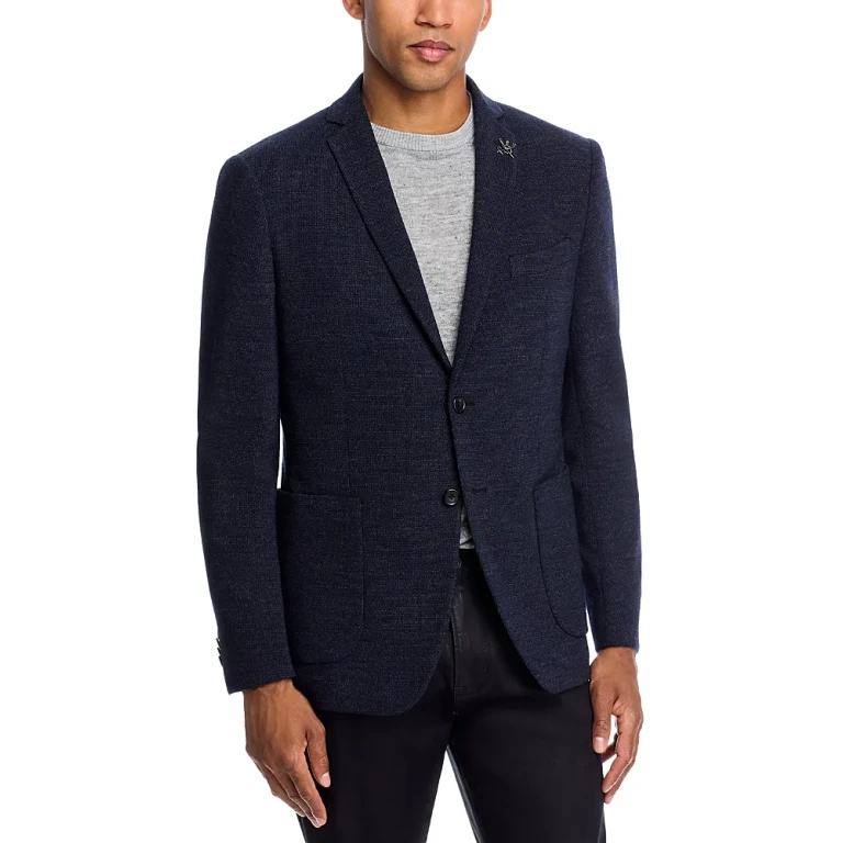 John Varvatos Star Usa Varick Melange Jersey Sport Coat