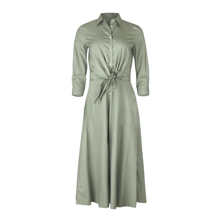 Sara Roka Robe Au Genou - Bleu