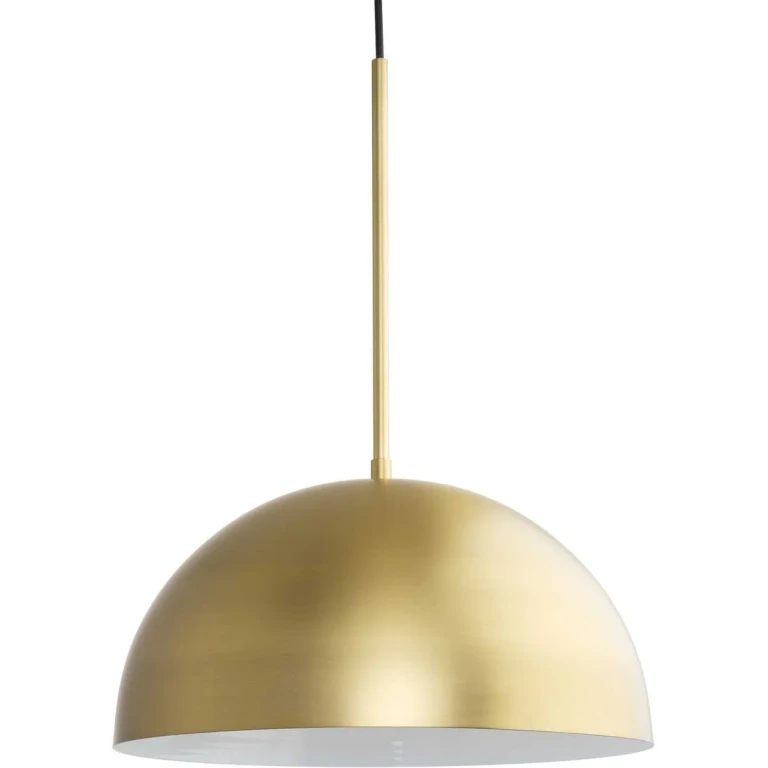 Brushed Gold One Light Pendant from the Perimeter Collection