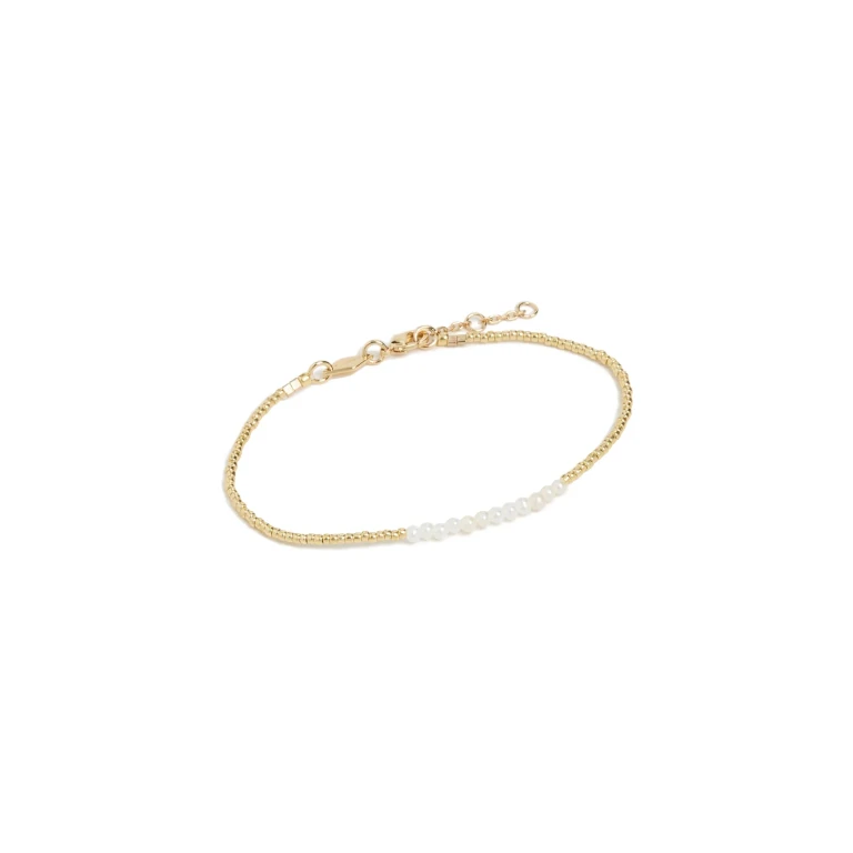 Anni Lu Slim Pearly Bracelet Gold One Size