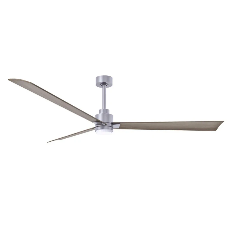 Brushed Nickel 72" Ceiling Fan from the Alessandra - LK Collection