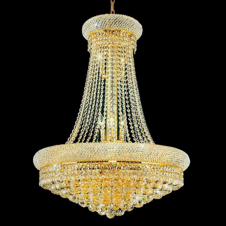 Gold 14 Light Chandelier from the Empire Collection