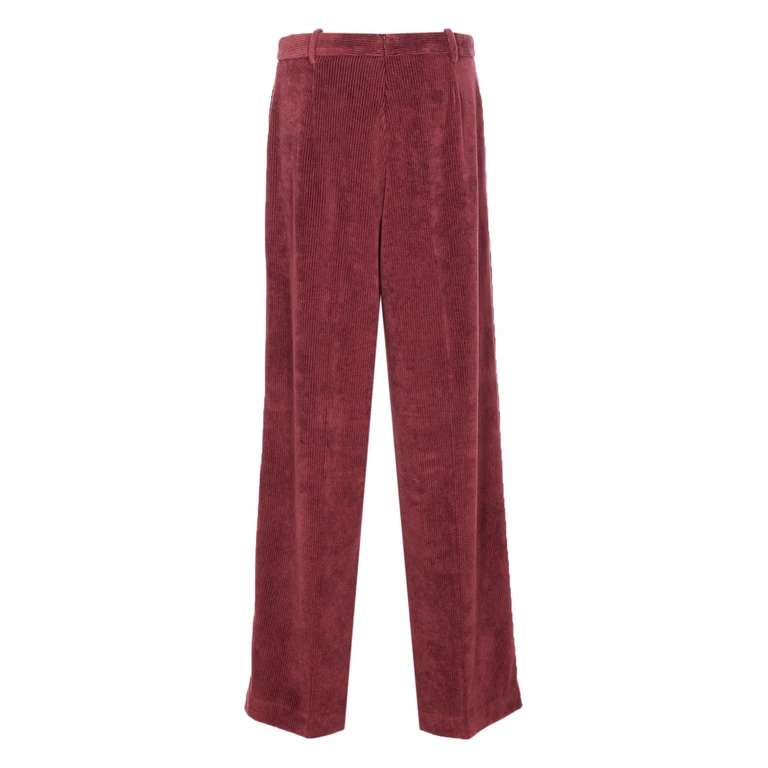 Circolo Trousers Borgogna Coo Pl - Women