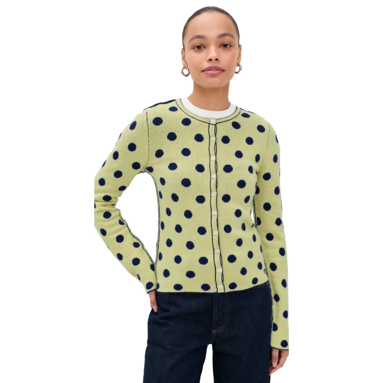 Damson Madder Tabitha Reversible Cardigan Butter 16