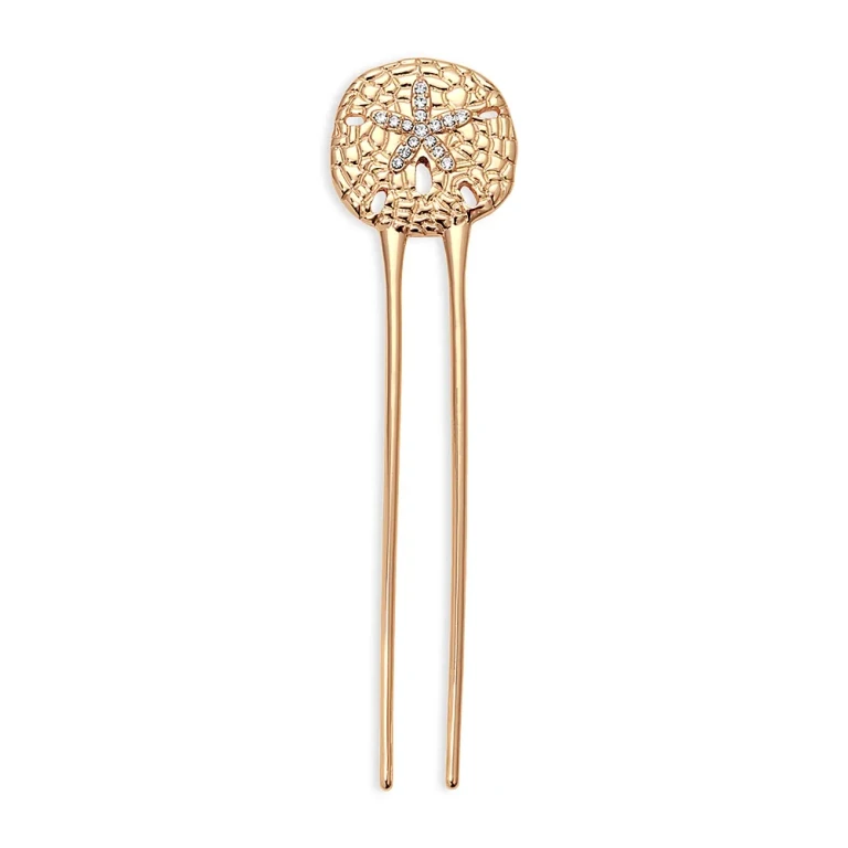 Ettika Crystal Sand Dollar Hair Pin