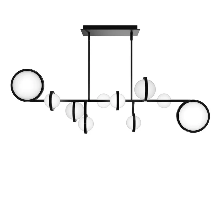 Black LED Pendant from the Satalite Collection