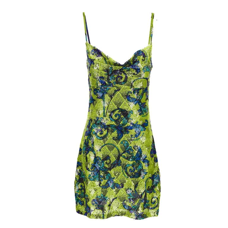 Dress Woman color Green (78HAO9B6JS443166)