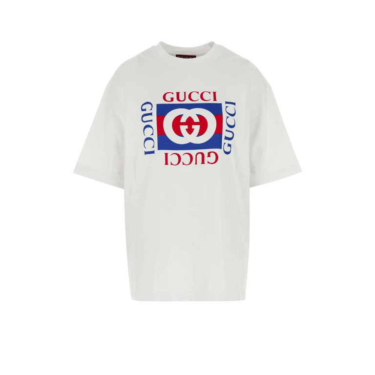 Gucci White Cotton T-Shirt 9074 Exterior - Women