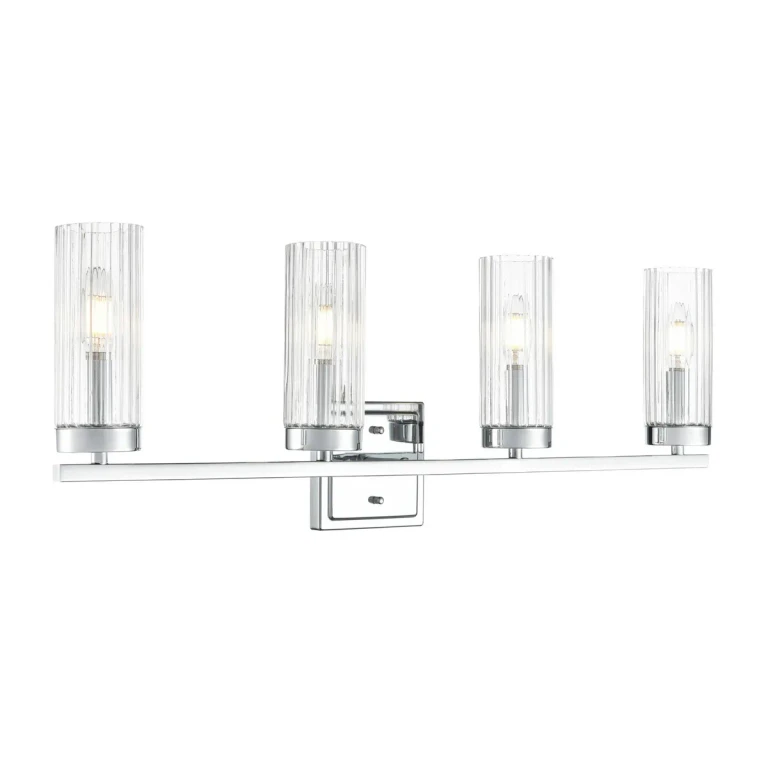 Polished Chrome Bathroom Vanity Light from the Iversen Collection