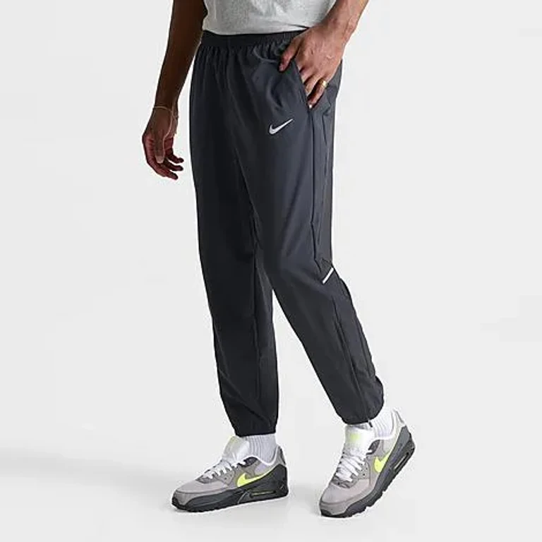 Nike Men's Miler Dri-FIT Woven Running Pants in Black Size: Small