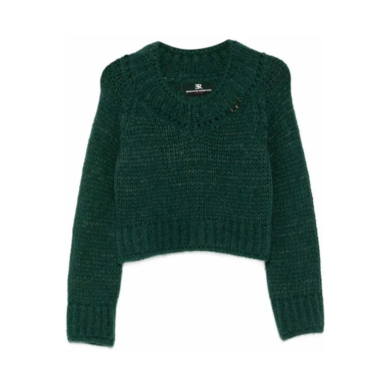 Ermanno Scervino Pull Col Rond - Vert