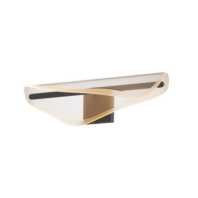 Black LED Bathroom Vanity Light from the Manta - Bath Vanity Collection