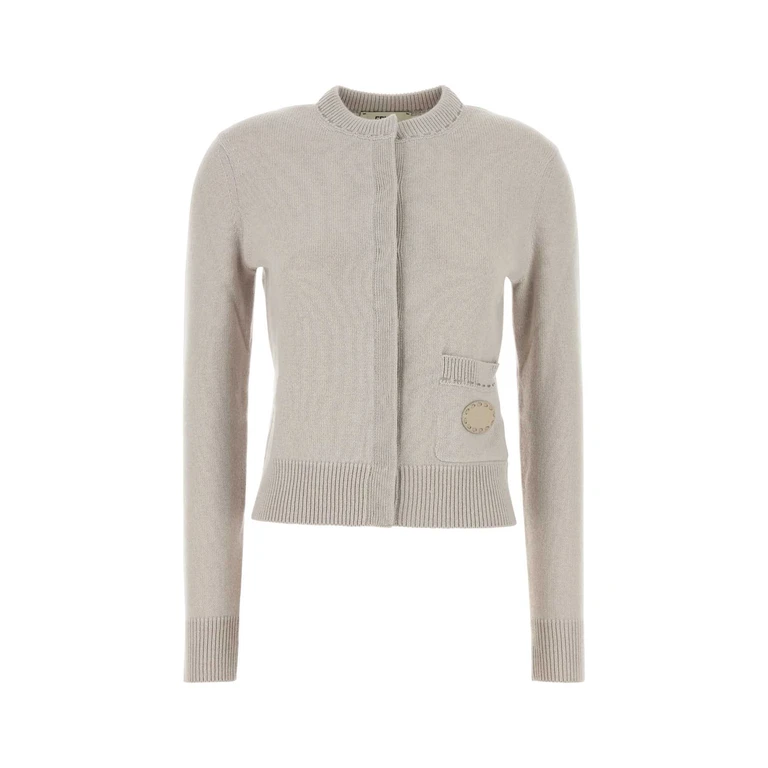 Cappuccino Cashmere Cardigan Grey Exterior: Maglieria - Women