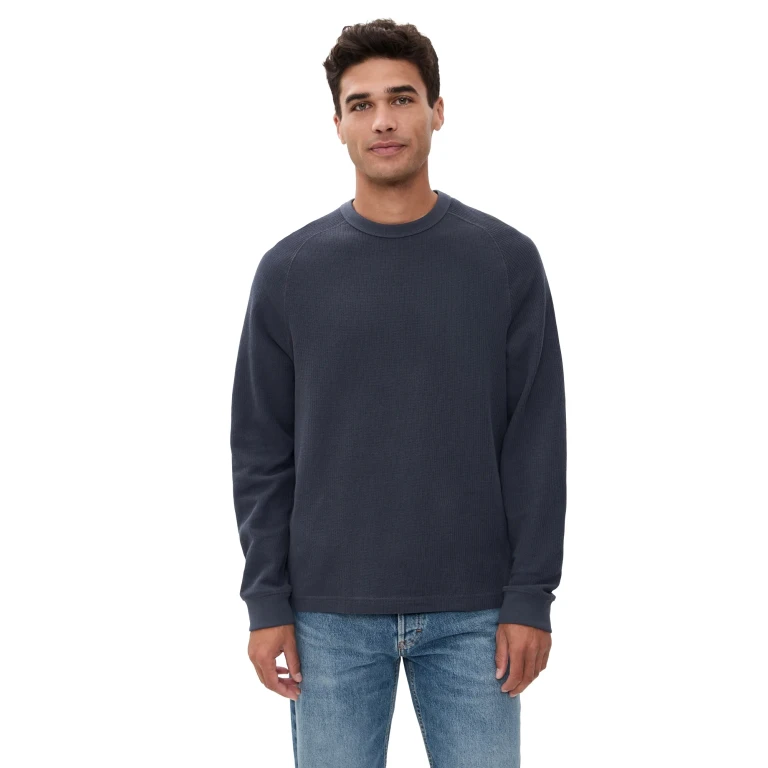 Madewell Thermal Long-Sleeve Tee Coal XS
