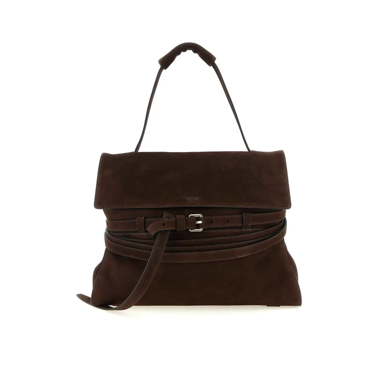 Moschino Sac Porté Épaule - Marron