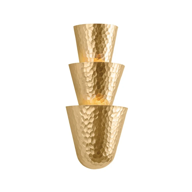 Vintage Gold Leaf Wall Sconce from the Bucharest Collection