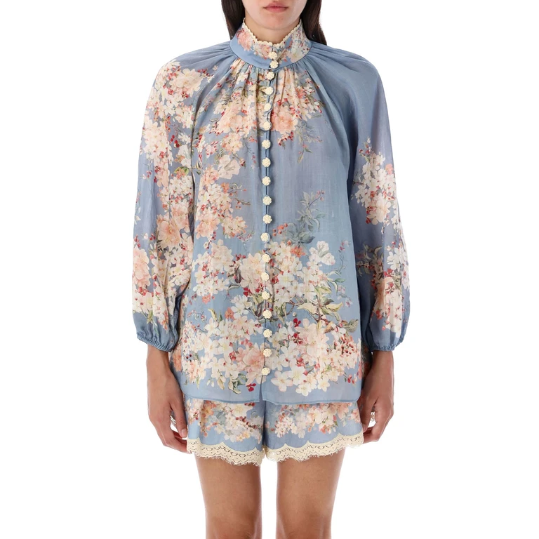 Zimmermann Blouse With Puff Sleeves cascadian