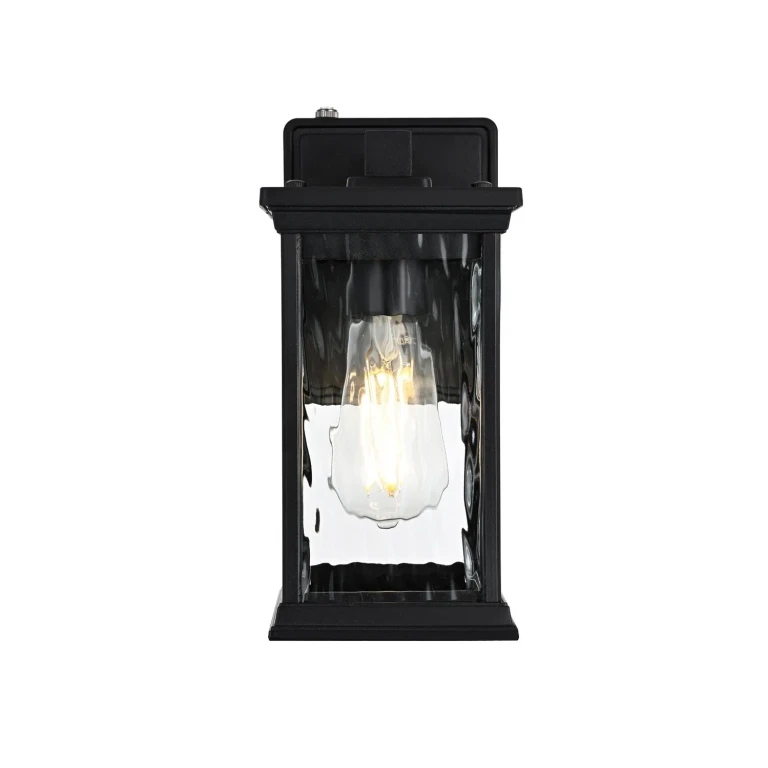 Black Outdoor Wall Sconce from the Mascher Collection