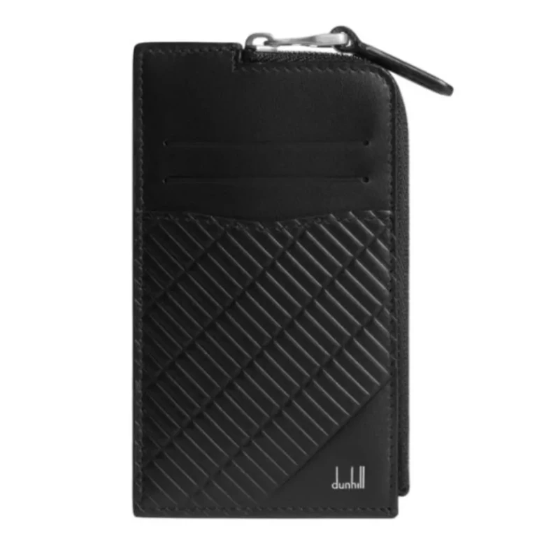 Dunhill Contour Zip Leather Card Case