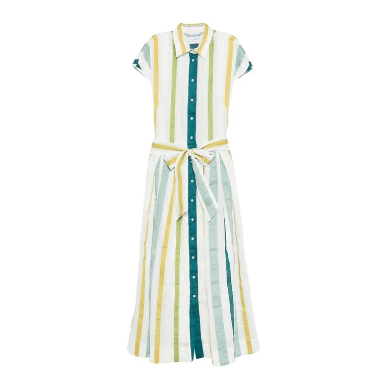 Sara Roka Robe Au Genou - Bleu