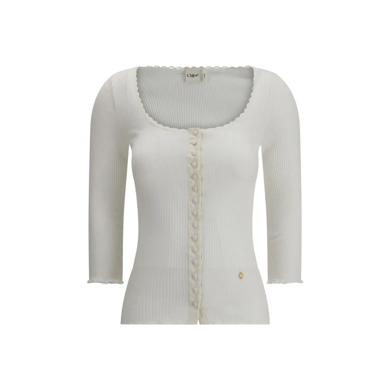 Chloé Cotton Cardigan With Button Fastening