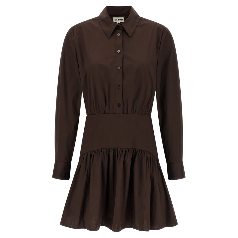 Staud Robe Au Genou - Blanc