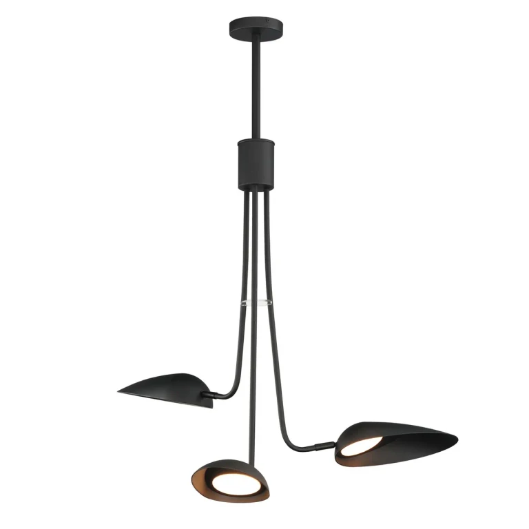 Black LED Pendant from the Marsh Collection