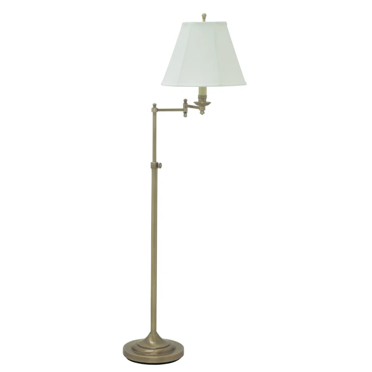 House of Troy Club Floor Lamp in Antique Brass Finish